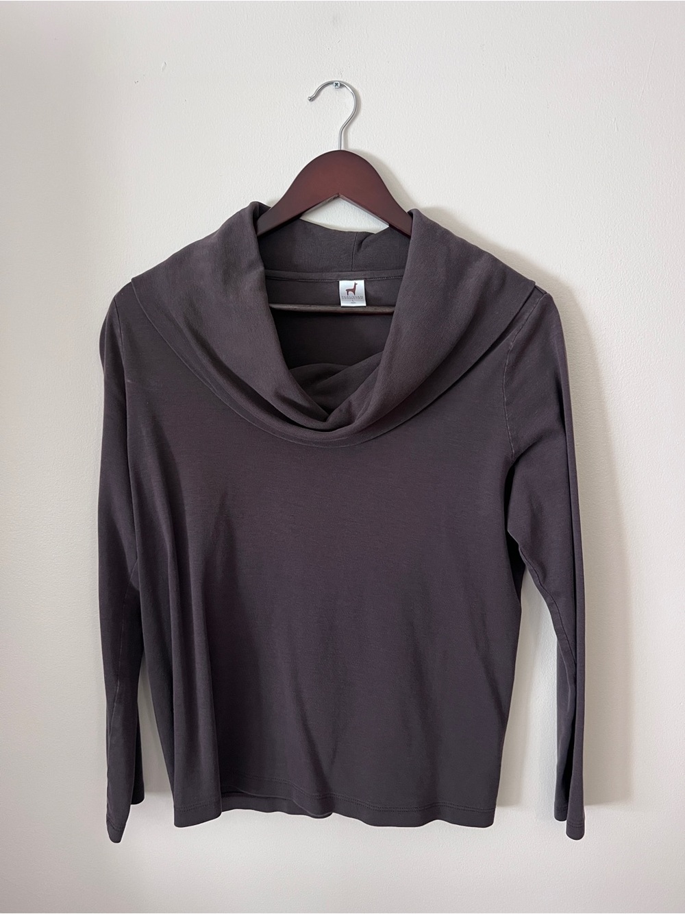 Peruvian Connection Brown Gray Knit Top